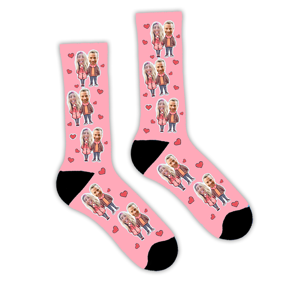 גרביים עם פרצופים בעיצוב אישי