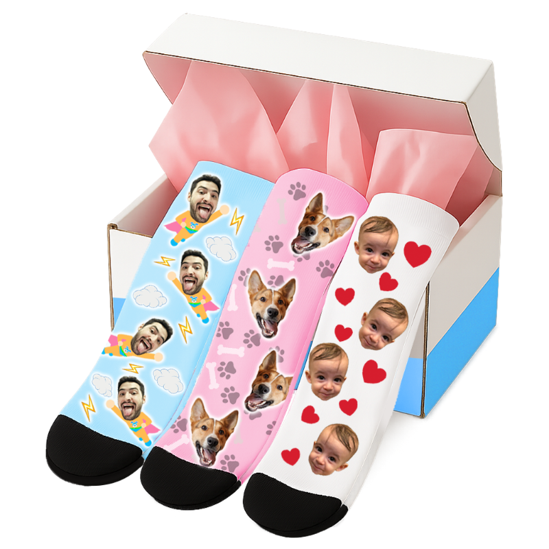 גרביים עם פרצופים