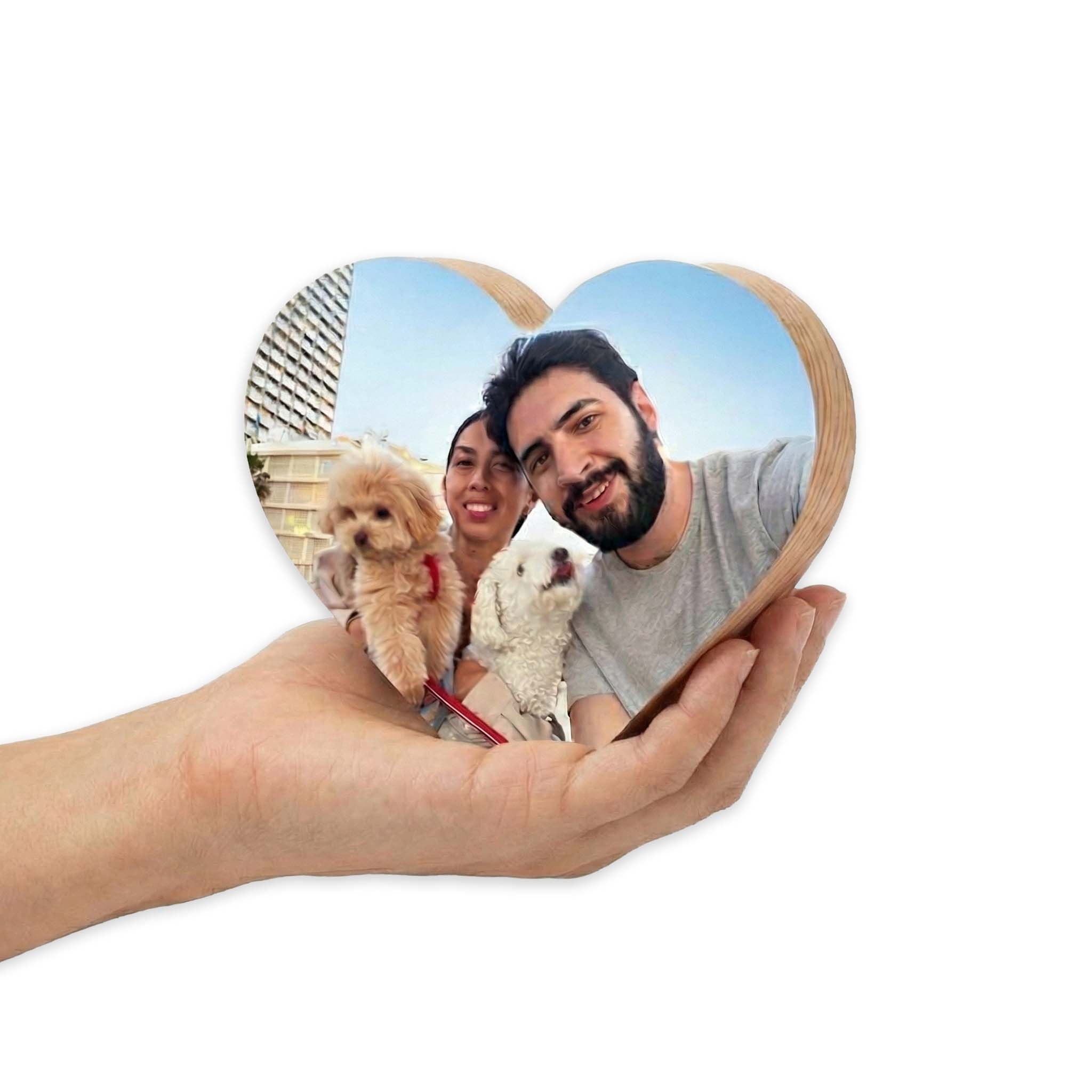 אינסטבלוק בלוק עץ עם תמונה 