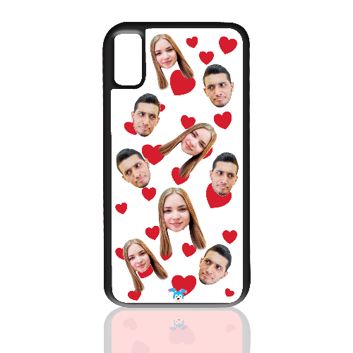 מגן לטלפון בעיצוב אישי - לבבות